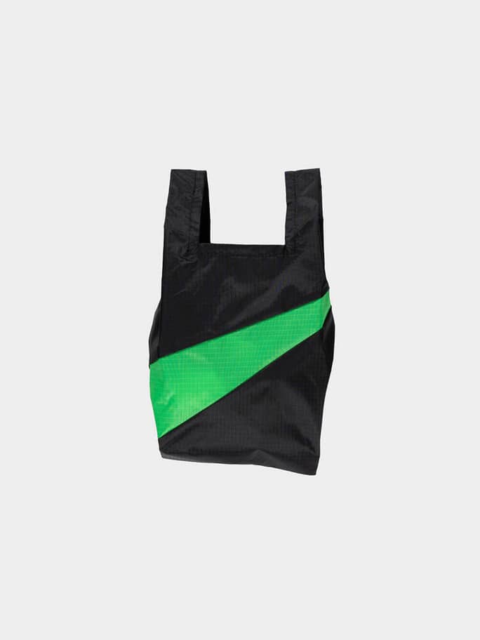 Susan Bijl - The New Shopping Bag Black & Greenscreen Small