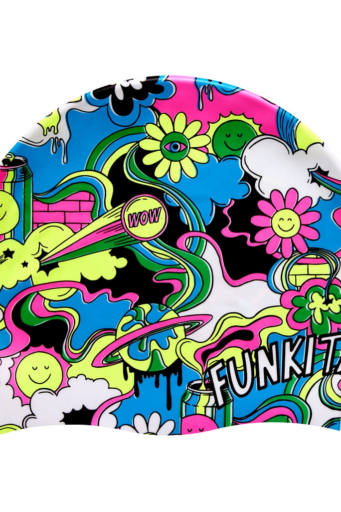 Funkita Silicone Swim Cap Smash Mouth